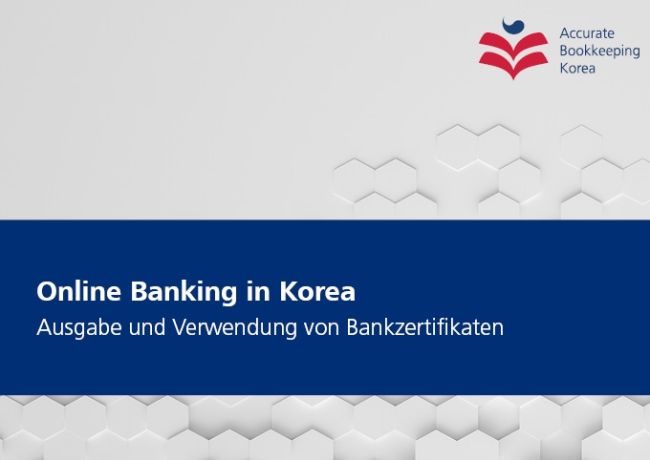Dieses Bild zeigt die Titelseite der PDF-Datei "Online Banking in Korea"